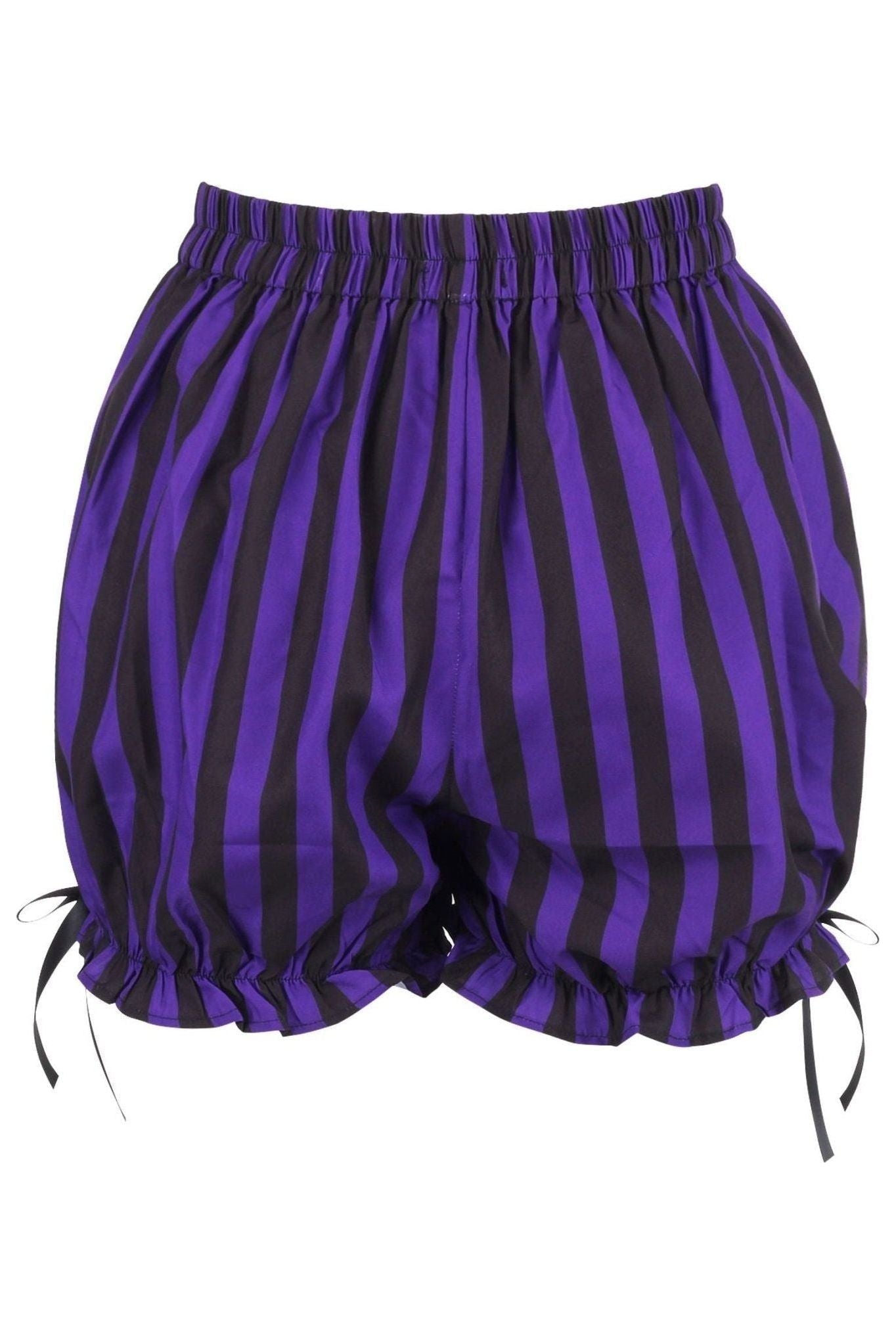 Purple/Black Striped Bloomers - Daisy Corsets