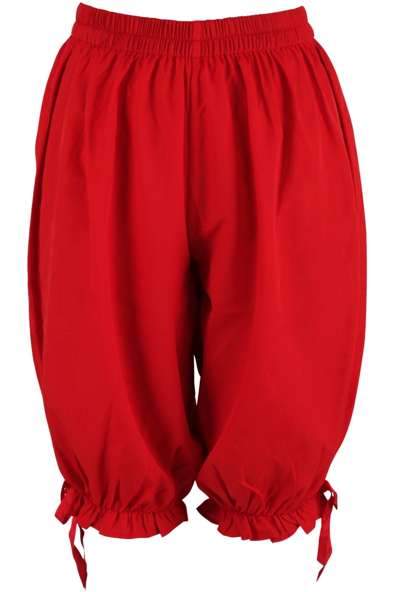 Red Crepe Long Bloomers - Daisy Corsets