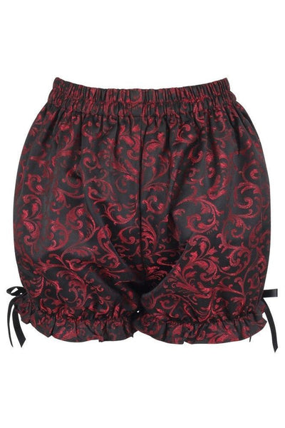 Red/Black Brocade Bloomers - Daisy Corsets