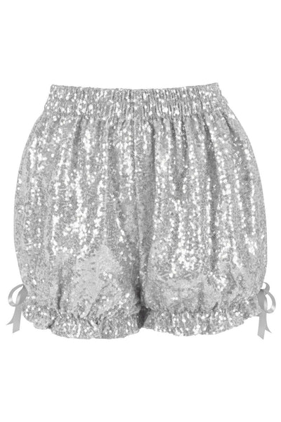 Silver Sequin Bloomers - Daisy Corsets