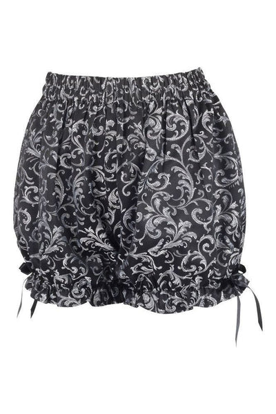 Silver/Black Brocade Bloomers - Daisy Corsets