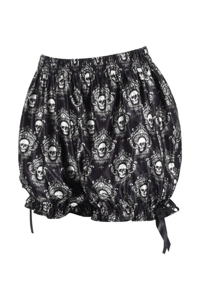 Skull Print Crepe Bloomers - Daisy Corsets
