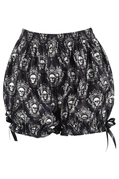 Skull Print Crepe Bloomers - Daisy Corsets