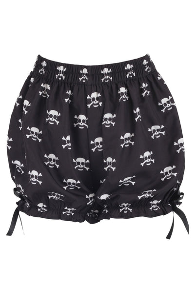 Skull Print Pirate Crepe Bloomers - Daisy Corsets