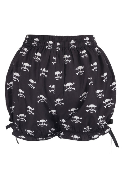Skull Print Pirate Crepe Bloomers - Daisy Corsets