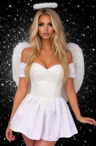 Top Drawer 3 PC Brocade Angel Corset Costume - Daisy Corsets