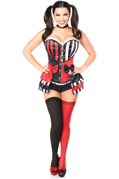 Top Drawer 3 PC Jokester Villian Corset Costume - Daisy Corsets