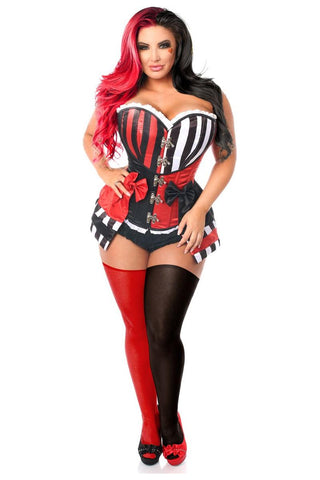 Top Drawer 3 PC Jokester Villian Corset Costume - Daisy Corsets