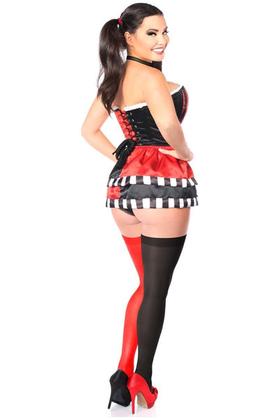 Top Drawer 3 PC Jokester Villian Corset Costume - Daisy Corsets