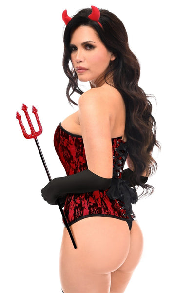 Top Drawer 4 PC Premium Devil Corset Costume - Daisy Corsets