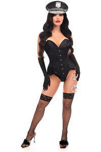Top Drawer 4 PC Rhinestone Officer Corset Costume - Daisy Corsets