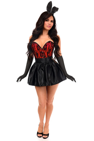 Top Drawer 5 PC Premium Boudoir Bunny Corset Costume - Daisy Corsets