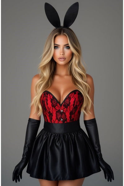 Top Drawer 5 PC Premium Boudoir Bunny Corset Costume - Daisy Corsets