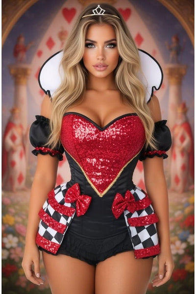 Top Drawer 6 PC Royal Red Queen Corset Costume - Daisy Corsets