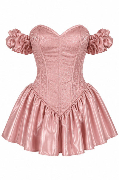 Top Drawer Pretty In Pink Witch Steel Boned Corset Dress - Daisy Corsets