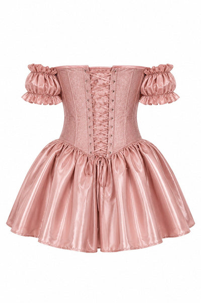 Top Drawer Pretty In Pink Witch Steel Boned Corset Dress - Daisy Corsets