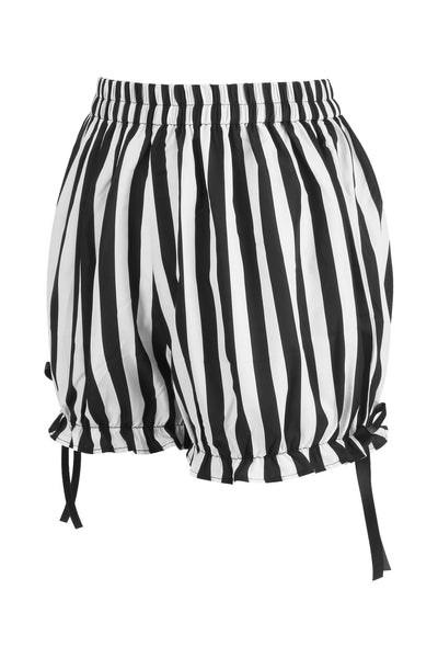 White/Black Striped Bloomers - Daisy Corsets