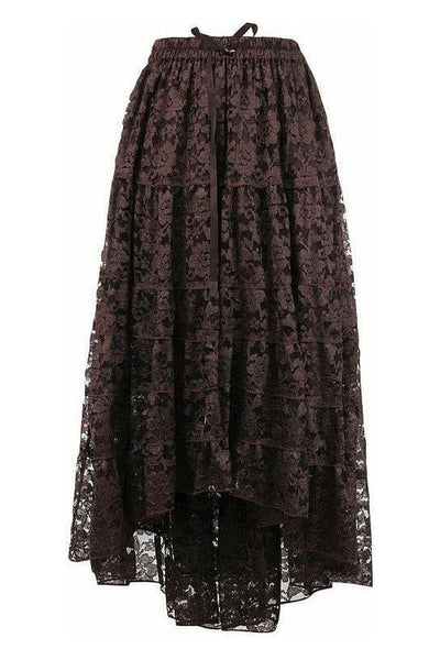 Brown Lace Skirt - Daisy Corsets