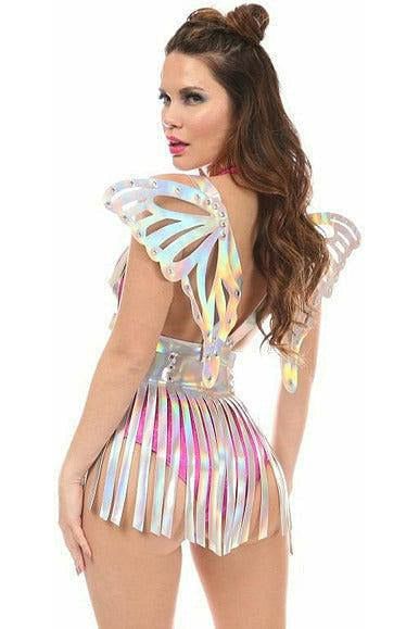 Silver Holo Large Butterfly Wing Body Harness - Daisy Corsets
