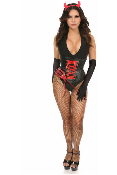 Lavish 4 PC Sexy Devil Corset Costume - Daisy Corsets