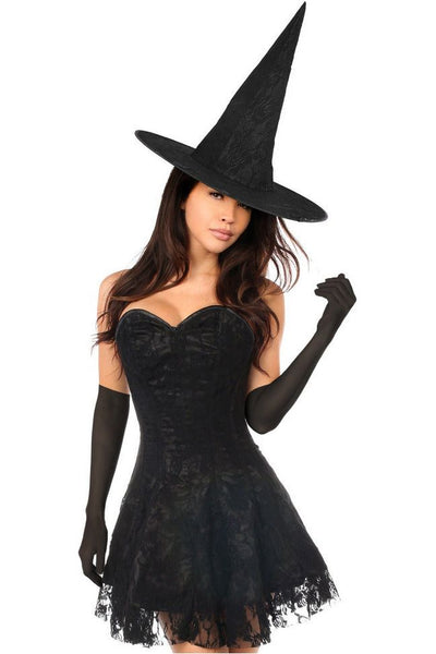 Lavish 3 PC Sultry Witch Corset Dress Costume