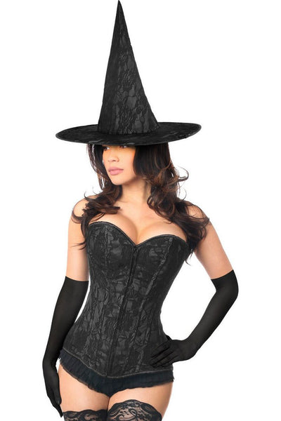 Lavish 3 PC Midnight Witch Corset Costume