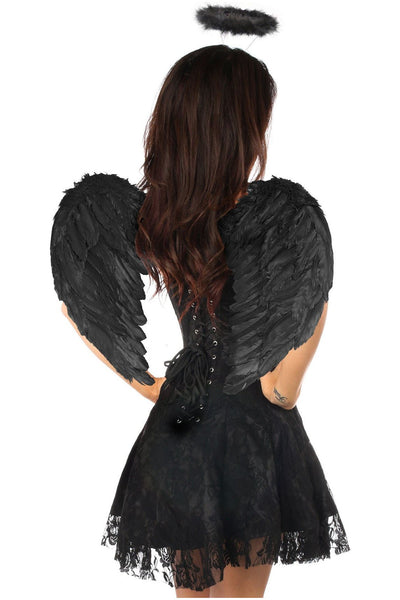Lavish 3 PC Dark Angel Corset Dress Costume