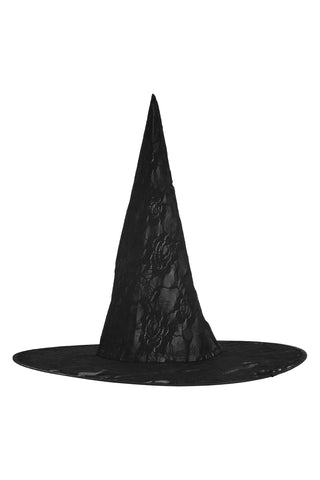 Black Lace Witch Hat - Daisy Corsets