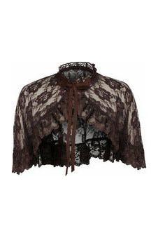 Brown Lace Cape - Daisy Corsets