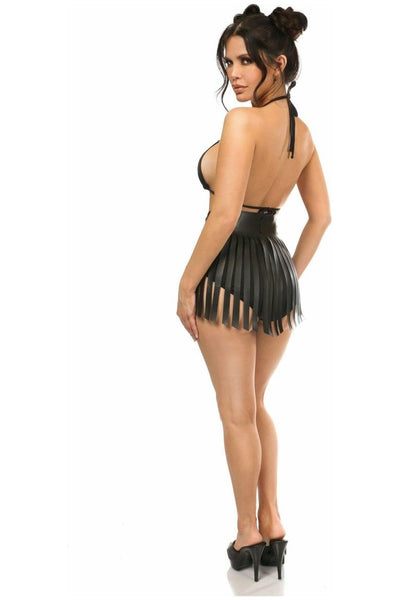 Candy Collection - Black/Black Fringe Skirt - Daisy Corsets