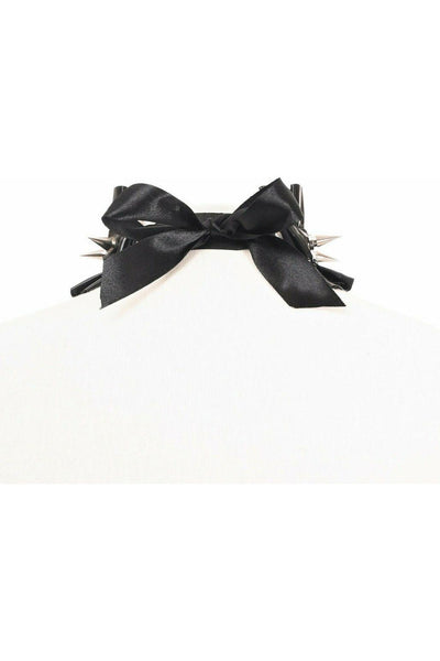 Kitten Collection Black Spike Choker - Daisy Corsets