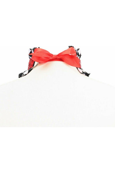 Kitten Collection Diamond Print Choker - Daisy Corsets