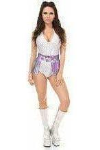 Lavender Hologram Fringe Mini Skirt - Daisy Corsets