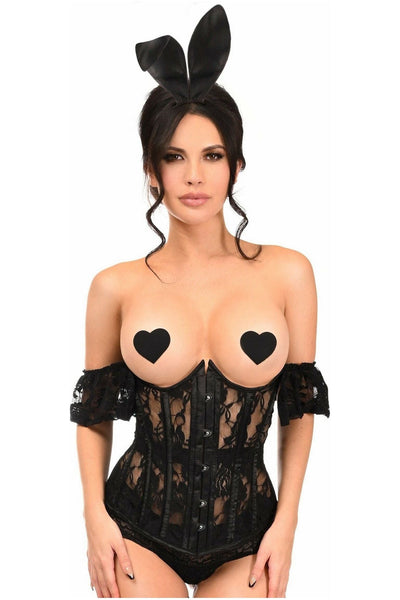Lavish 3 PC Daring Lace Bunny Corset Costume - Daisy Corsets