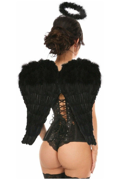 Lavish 3 PC Sexy Daring Dark Angel Corset Costume - Daisy Corsets
