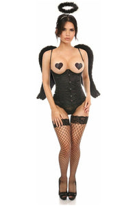Lavish 3 PC Sexy Midnight Angel Corset Costume - Daisy Corsets
