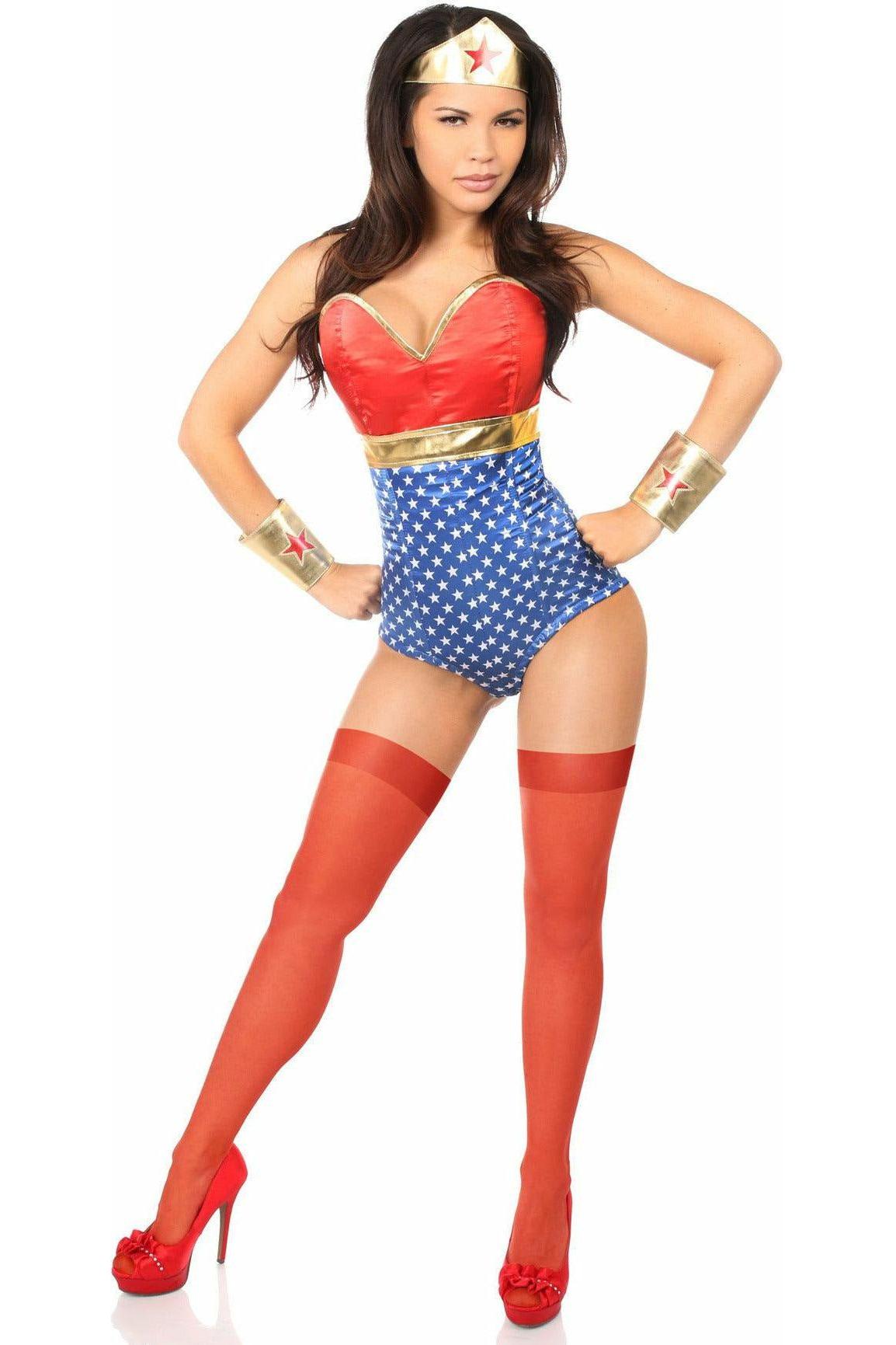 Lavish 3 PC Sexy Superhero Costume - Daisy Corsets