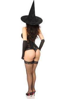 Lavish 3 PC Sheer Witch Corset Costume - Daisy Corsets
