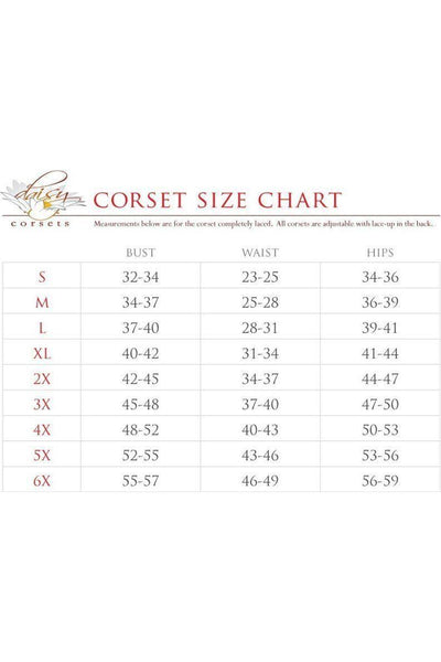 Lavish 4 PC Clear Red Sexy Devil Corset Costume - Daisy Corsets