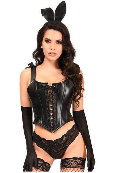Lavish 4 PC Faux Leather Bunny Corset Costume - Daisy Corsets