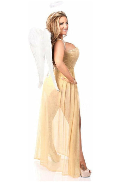Lavish 4 PC Golden Angel Corset Costume - Daisy Corsets