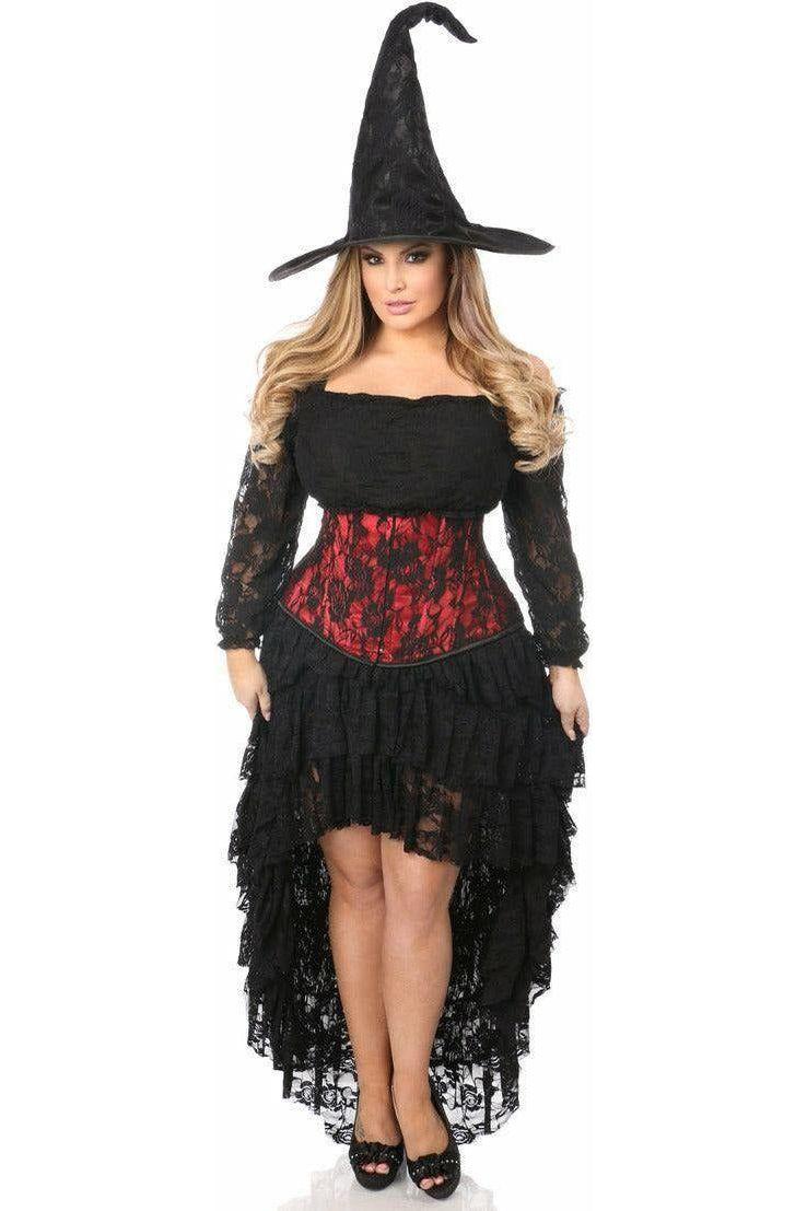 Lavish 4 PC Lace Witch Corset Costume - Daisy Corsets