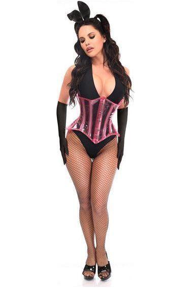 Lavish 4 PC Pink Festival Bunny Corset Costume - Daisy Corsets