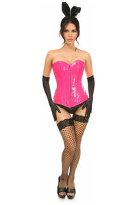 Lavish 4 PC Pink Patent Bunny Corset Costume - Daisy Corsets