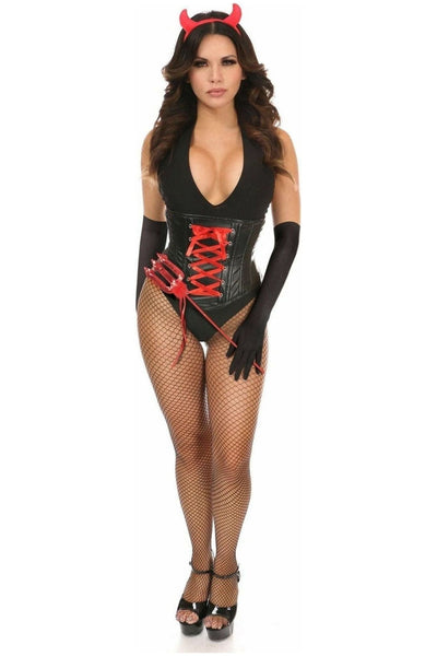 Lavish 4 PC Sexy Devil Corset Costume - Daisy Corsets