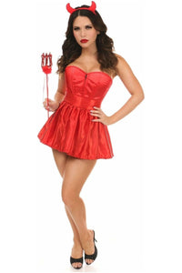 Lavish 4 PC Sexy Devil Corset Costume - Daisy Corsets