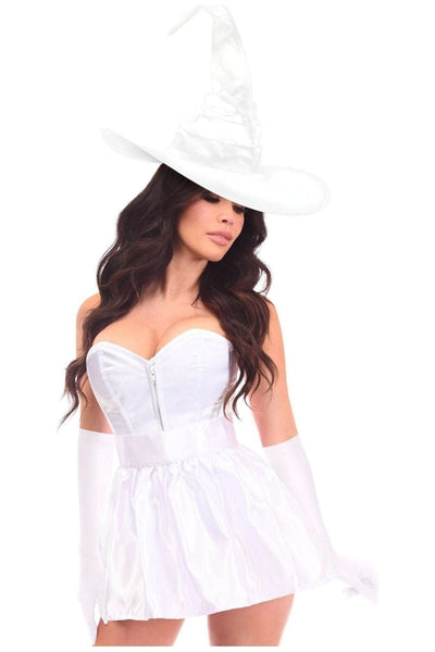 Lavish 4 PC White Witch Corset Costume - Daisy Corsets