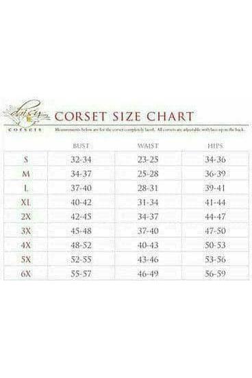 Lavish Black Brocade Corset - Daisy Corsets