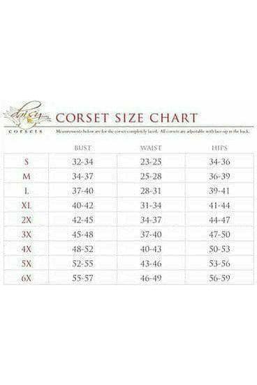 Lavish Black Satin Full Back Sweetheart Corset - Daisy Corsets