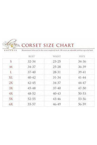 Lavish Black Wet Look Waist Cincher Corset - Daisy Corsets